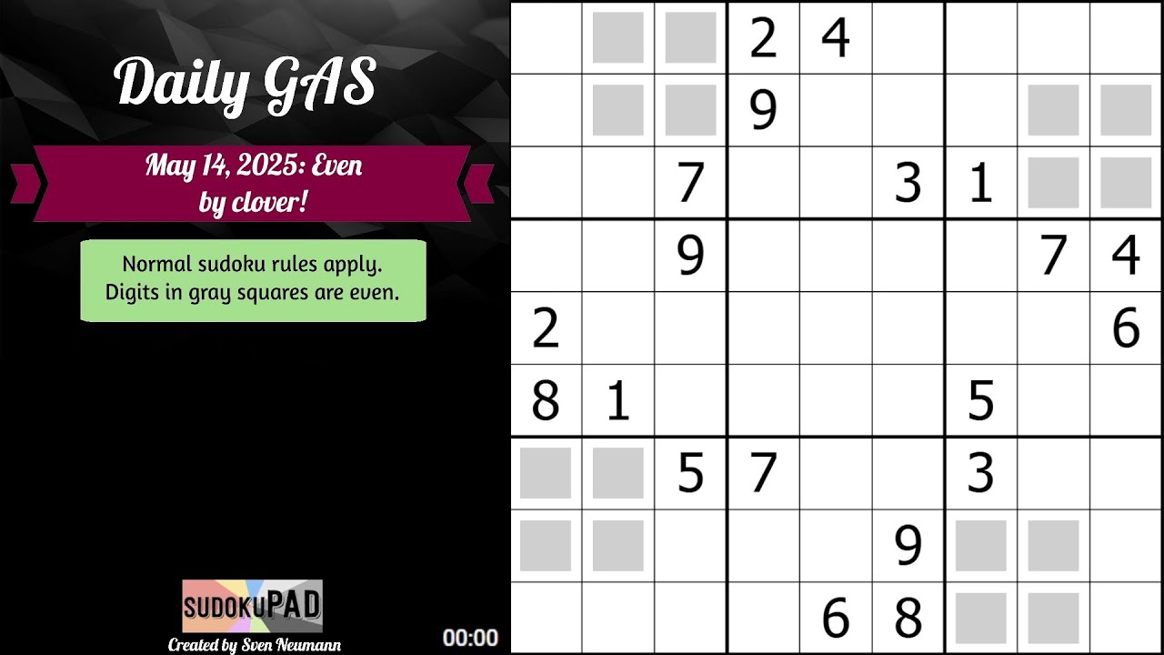 Daily Sudoku - 14 May 2025
