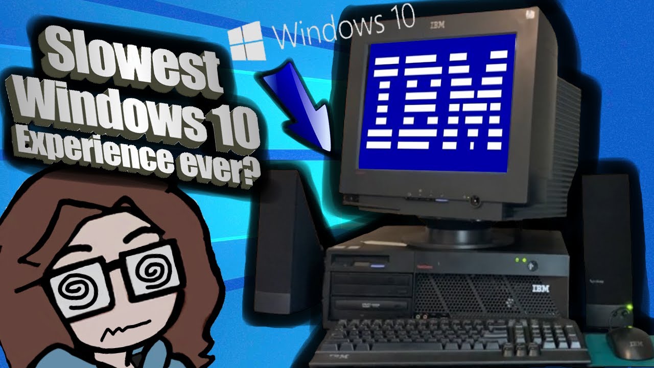 Windows 10 on a *20 YEAR OLD* IBM Computer!