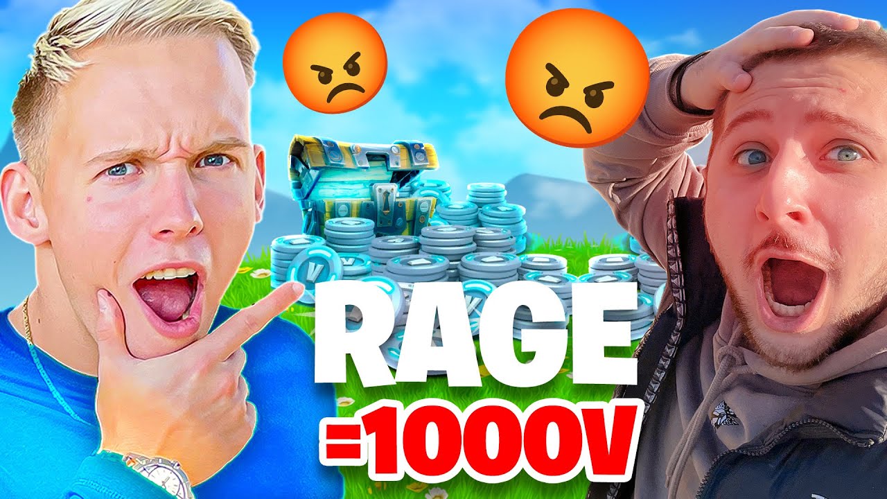 &Agrave; CHAQUE FOIS QUE LUDO RAGE IL ME DOIT DES V-BUCKS ! IL DEVIENT FOU SUR FORTNITE !