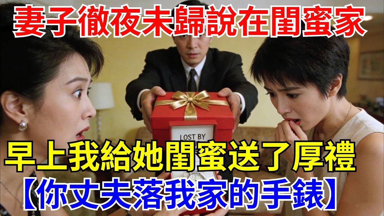 妻子徹夜未歸說在閨蜜家。早上我給她閨蜜送了份厚禮：妳丈夫落在我家的手表。【酒館情事會】#男頻小說#都市#故事#小說#爽文