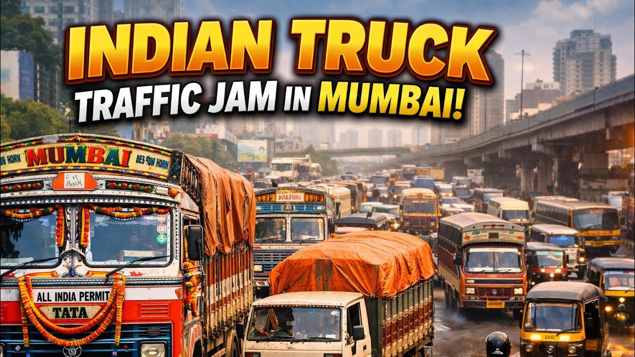 TRAFFIC JAM iN #Mumbai - #truck #truckmaster #truckdriver 