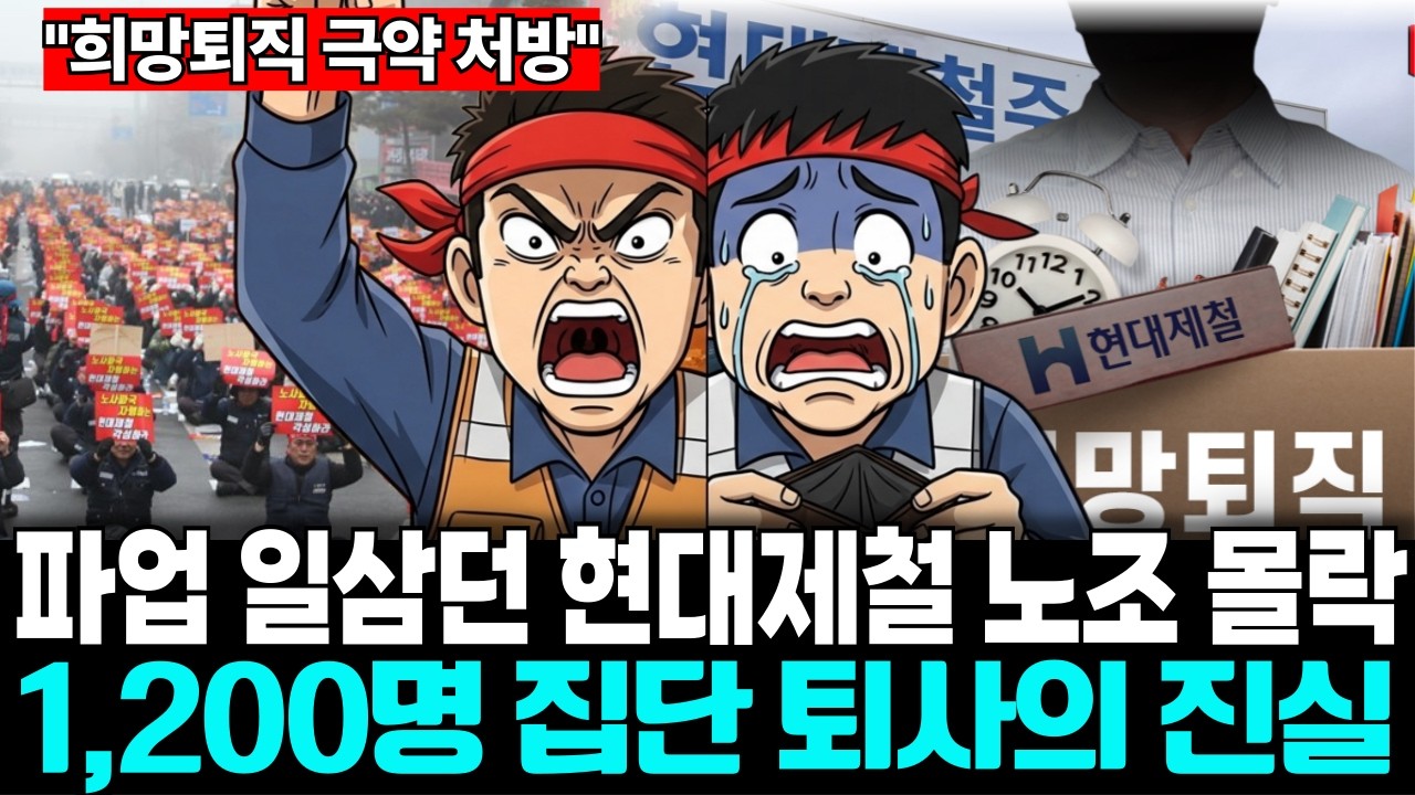 현대제철 연봉 1억도 안전하지 않았다... 귀족노조 몰락이 당신 일인 이유