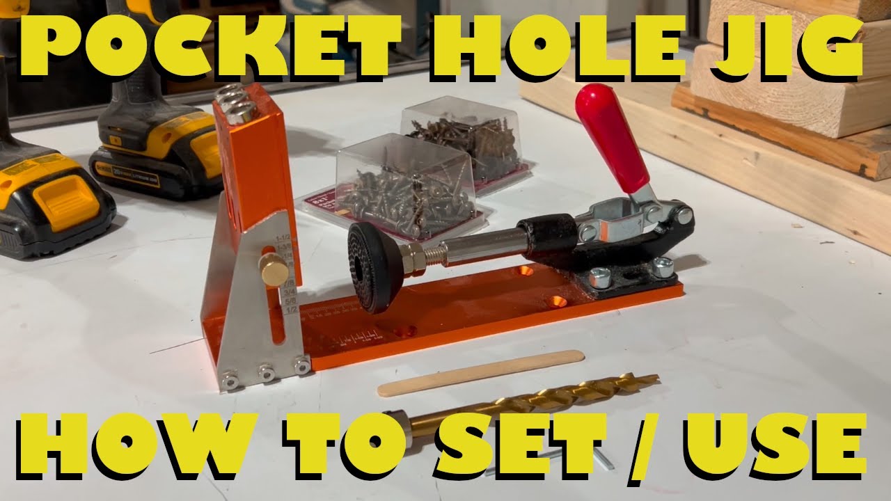 How to set and use a clamp pocket hole jig (VEVOR)