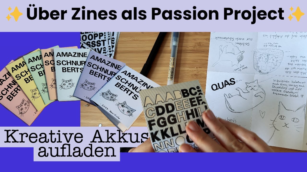 So hab ich mein erstes Zine erstellt (von A bis Z) &brvbar; Zines als ✨Passion Project✨