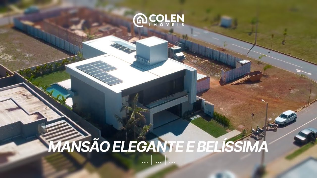Mansão elegante, belíssima e com um detalhe ÚNICO em Alphaville Lagoa dos Ingleses
