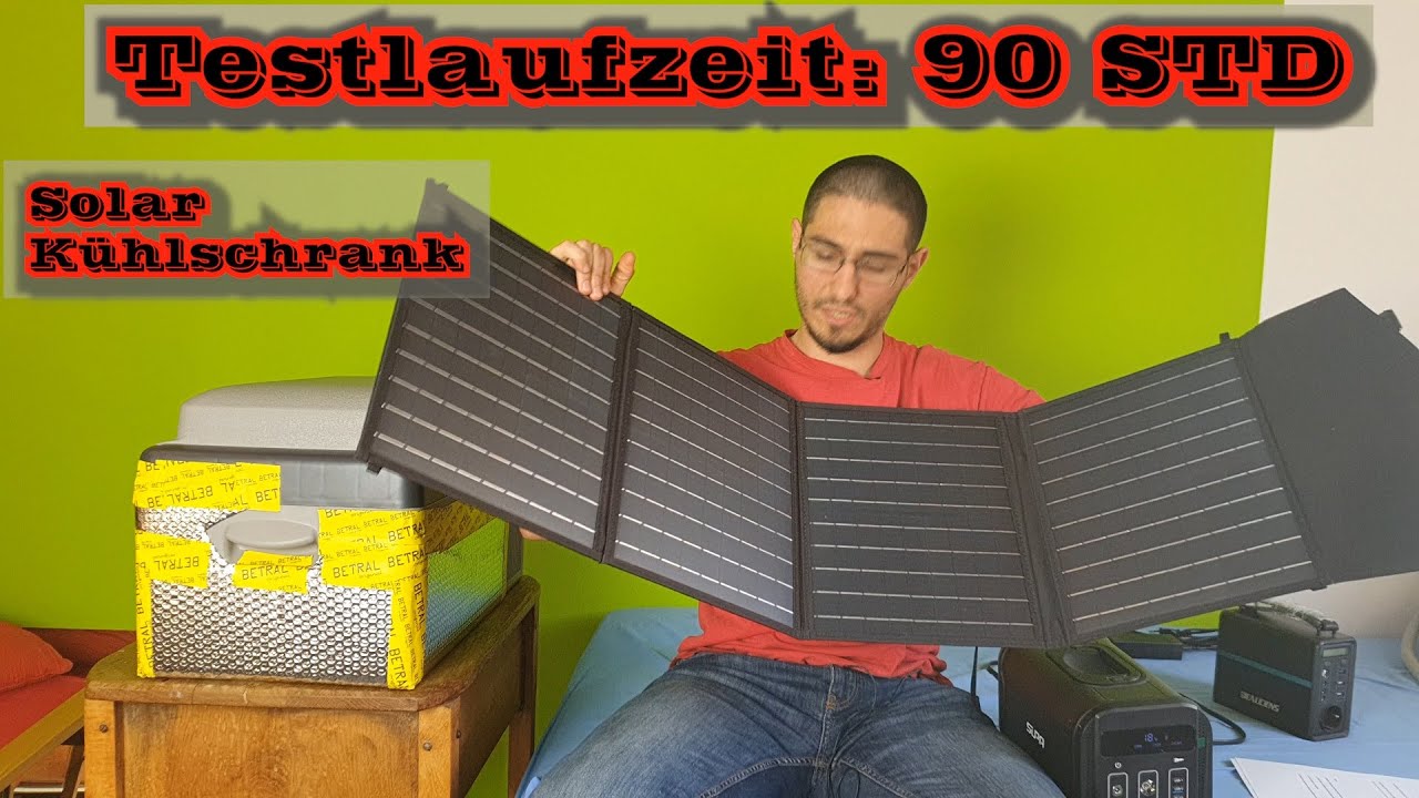 Der Solar Kühlschrank / 90 Std. Kompressor Kühlbox Test