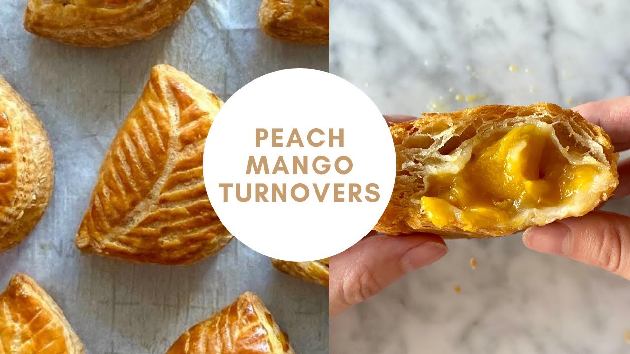 Peach Mango Turnovers (Puff Pastry Recipe)