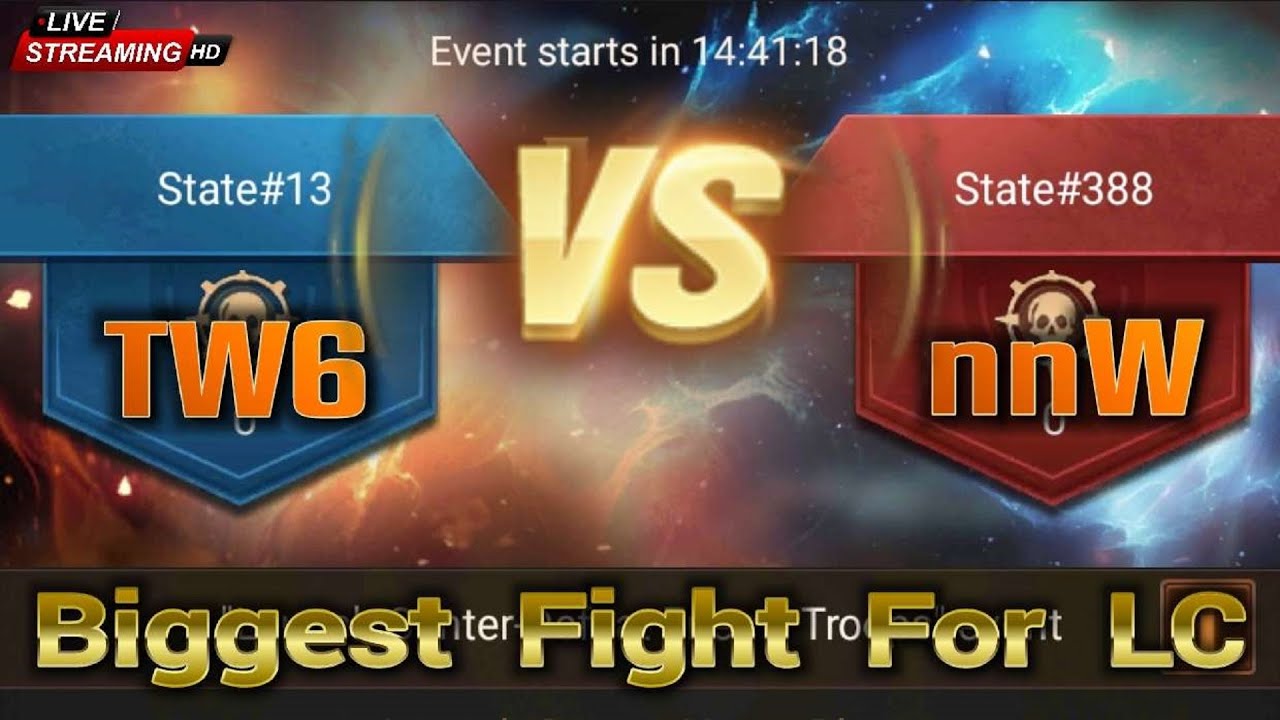 🔴 LIVE 🔥 TW6 V/S nNW 🔥 Fight For Launch Center ⭐ State 13 V/S 388 ::: Last Shelter Survival