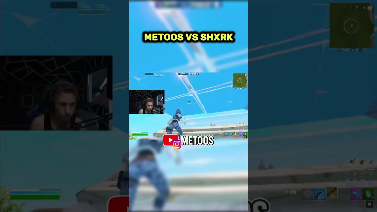 Metoos il distruge pe Shxrk la 1v1 .. #fortnite #metoos #clips