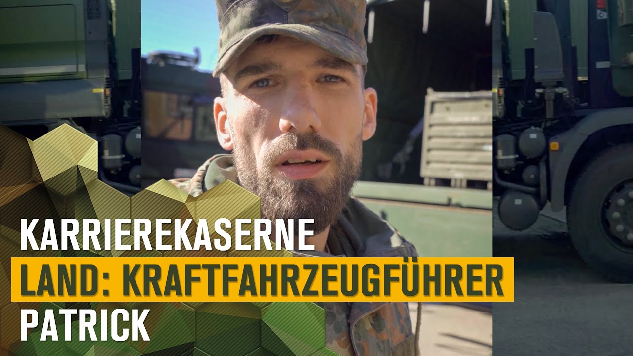 Transportunteroffizier Patrick I KarriereKaserne Land