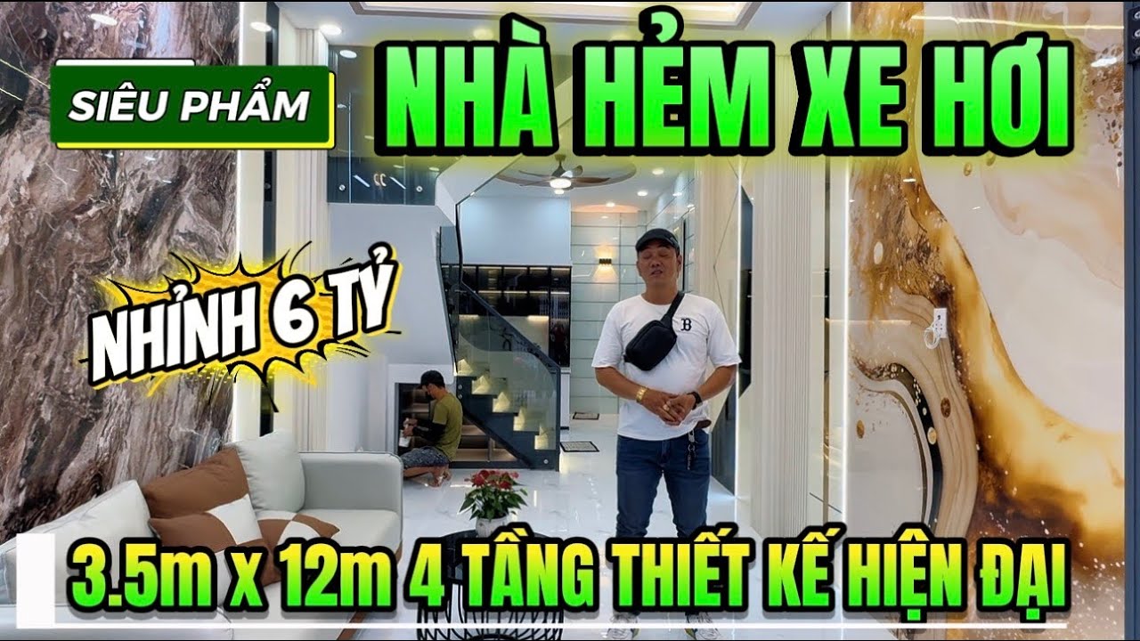 🔥QUẬN 6 NHÀ ĐẸP HẺM XE HƠI XÂY MỚI 4 TẦNG SÂN THƯỢNG VÀO Ở NGAY GẦN CHỢ BÌNH TIÊN #nhaphosaigon
