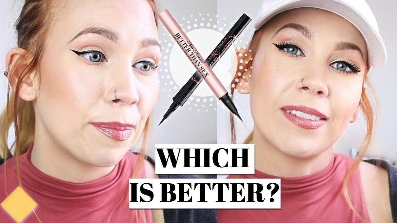Too Faced Liquid Liner OR Benefit Roller Liquid Liner?? Wear Test Review!