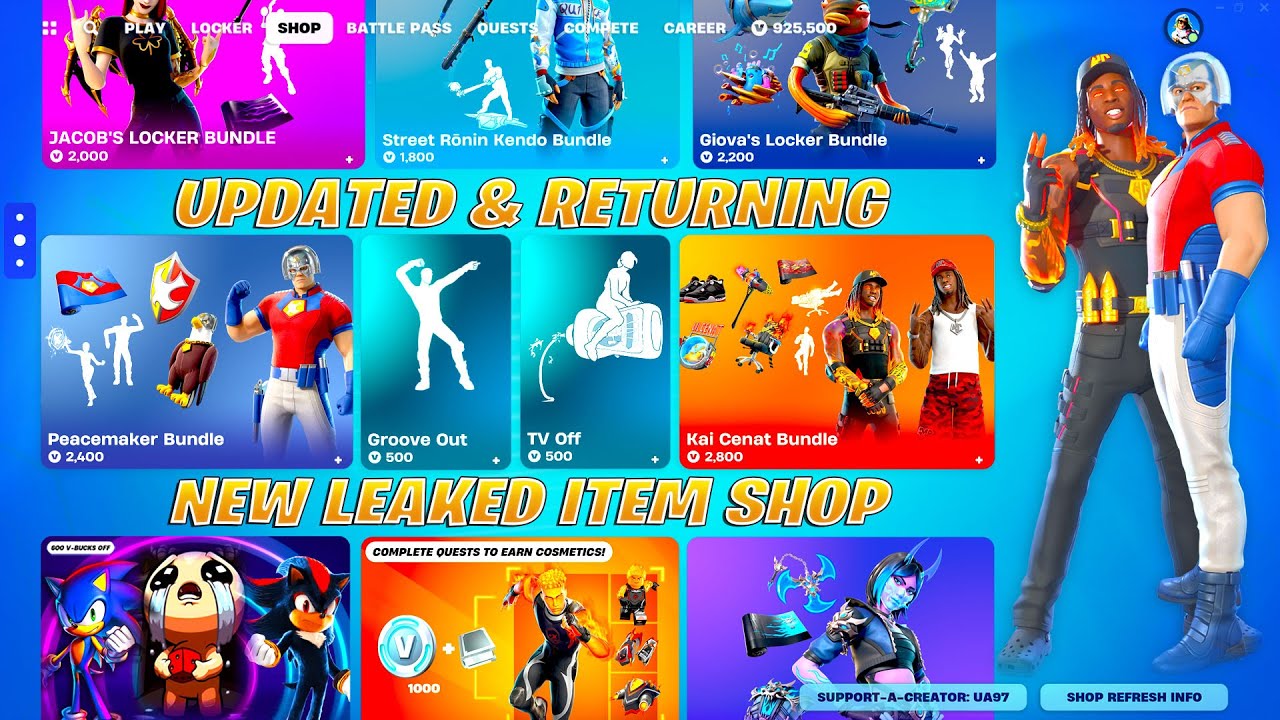 Fortnite Updated Item Shops v37.20!