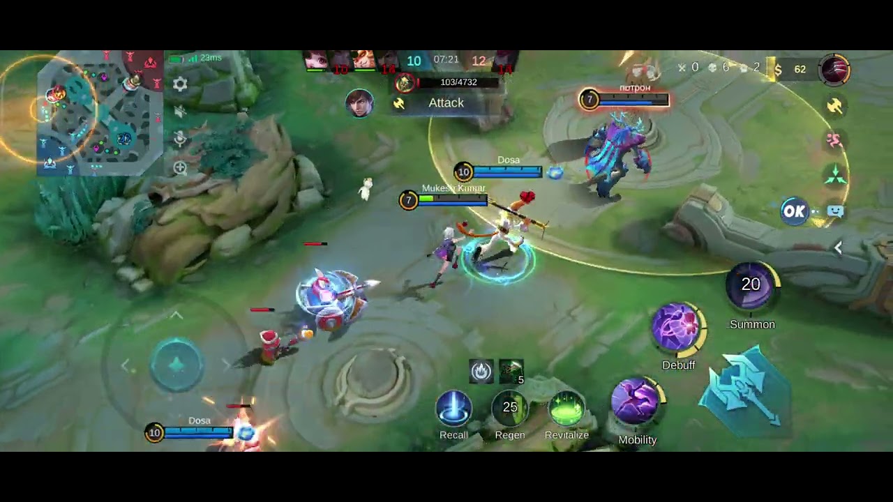 Very hard game play moba legend Ranked full video 😱😱😱😱