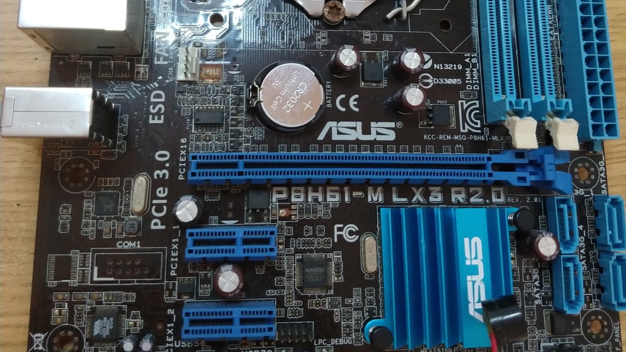 REPARO Placa mãe Asus P8H61-M LX3 R2.0 - NÃO DÁ VÍDEO e NÃO BIPA