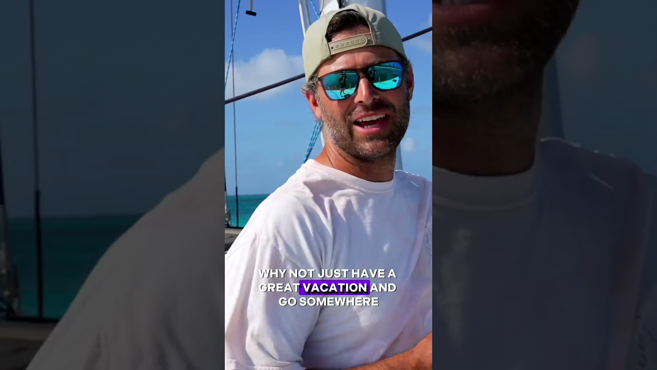 Why travel off grid by sailboat? #travel #sailing #sailingfamily #ocean #offgridliving #boatlife