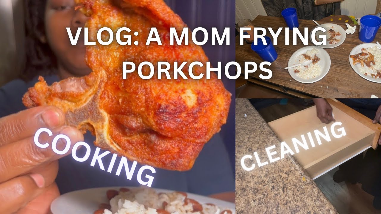 *NEW*MAKING FRIED PORK CHOPS COOKING WITH MYA
