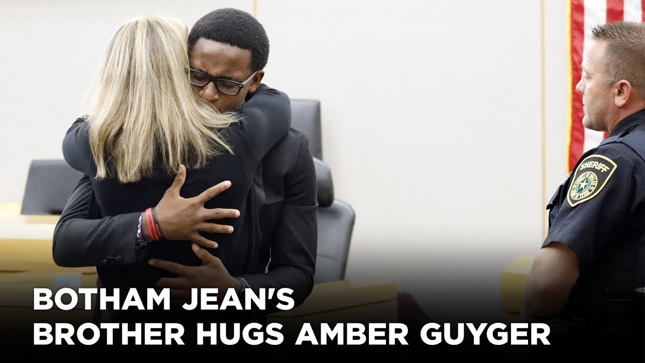 'I forgive you': Botham Jean's brother hugs Amber Guyger after she gets 10 years in prison