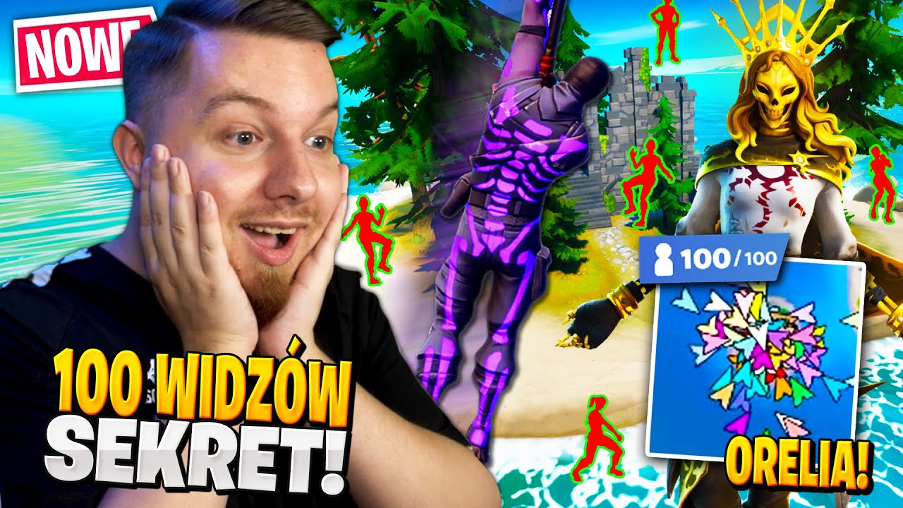 100 WIDZÓW na SEKRETNĄ WYSPĘ w Fortnite ... (nowy BOSS!)