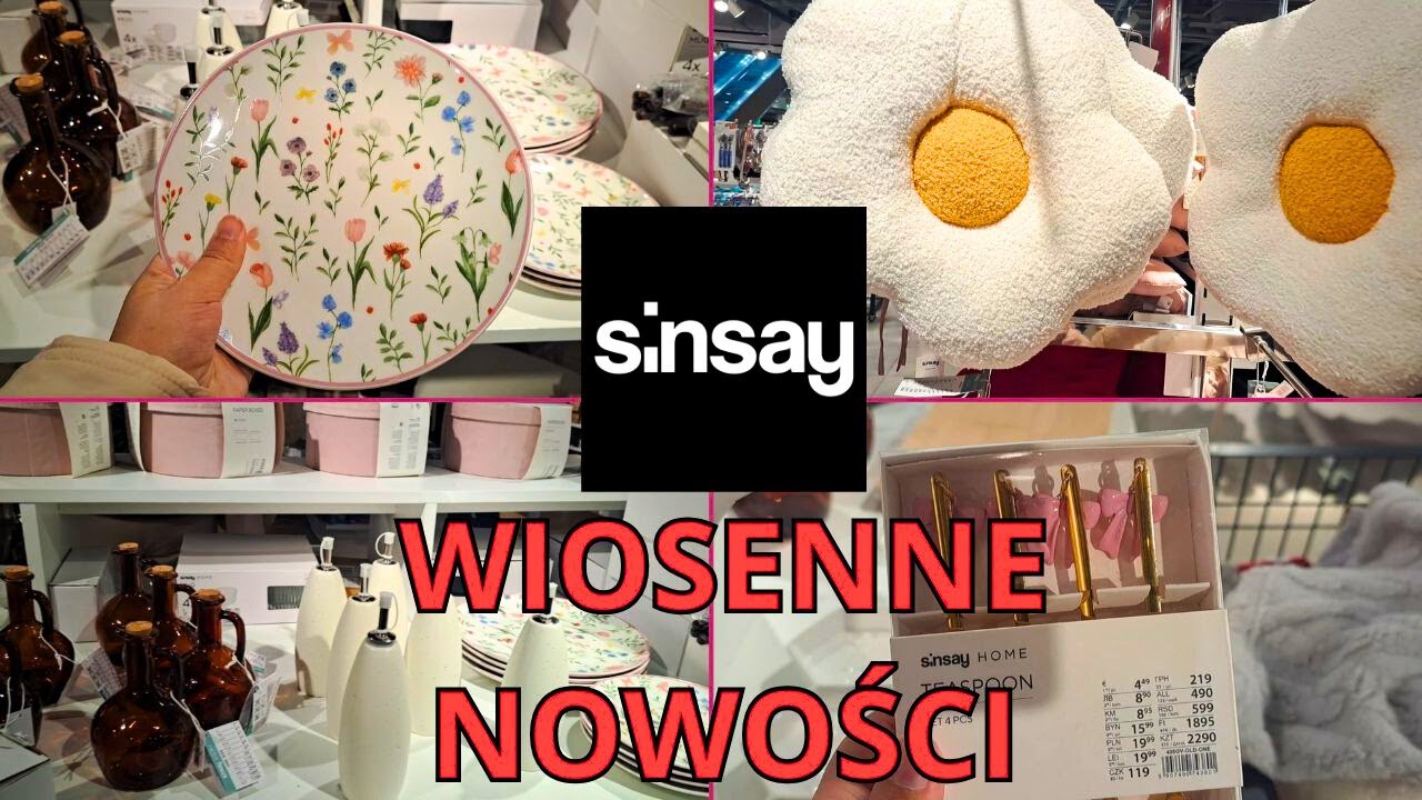 SINSAY NOWOŚCI 🌹WIOSENNE TALERZE🌹 ŁYŻECZKI Z KOKARDKAMI🌹