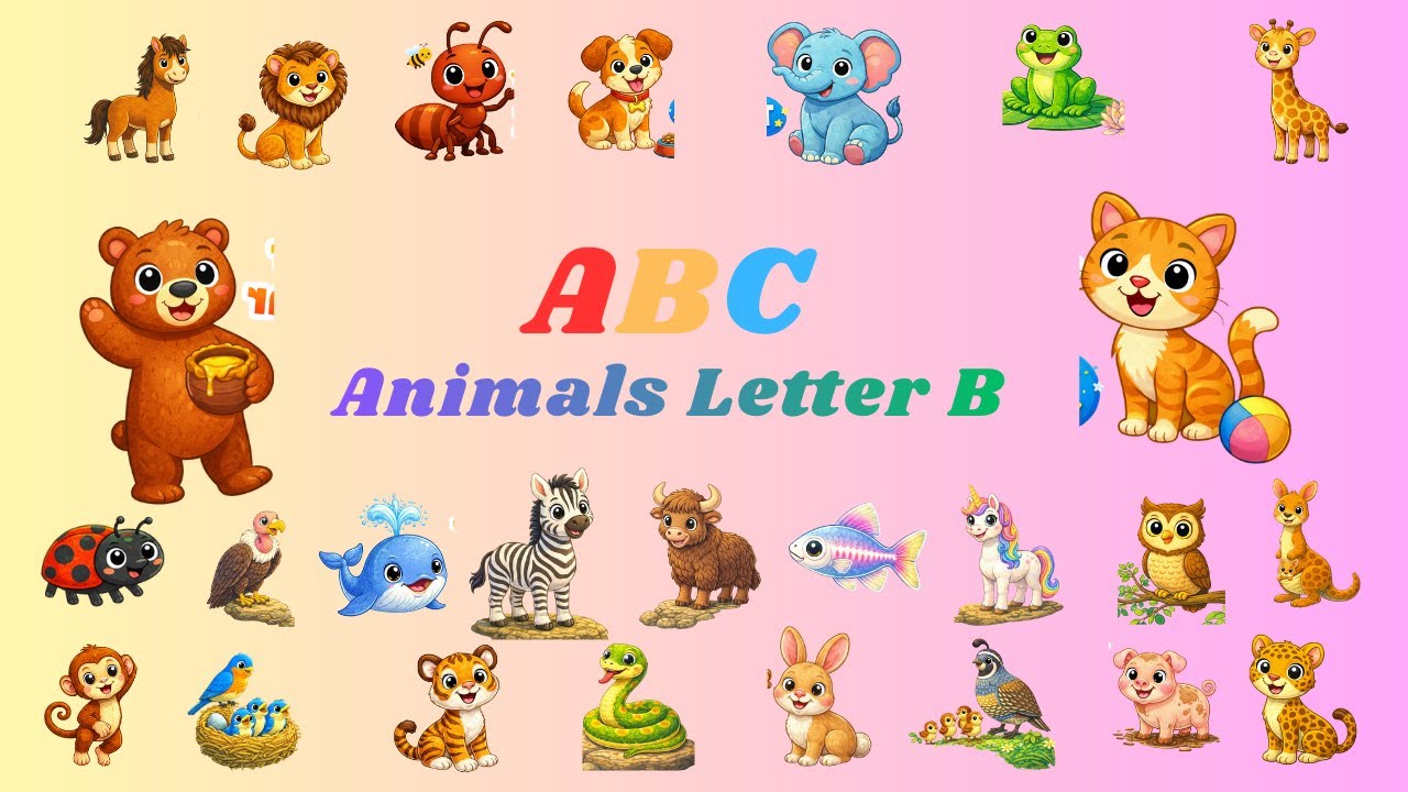 ABC Zoo Animals Part 4 - B Is For Bear | Nursery Rhyme for Kids | Kid TV 365