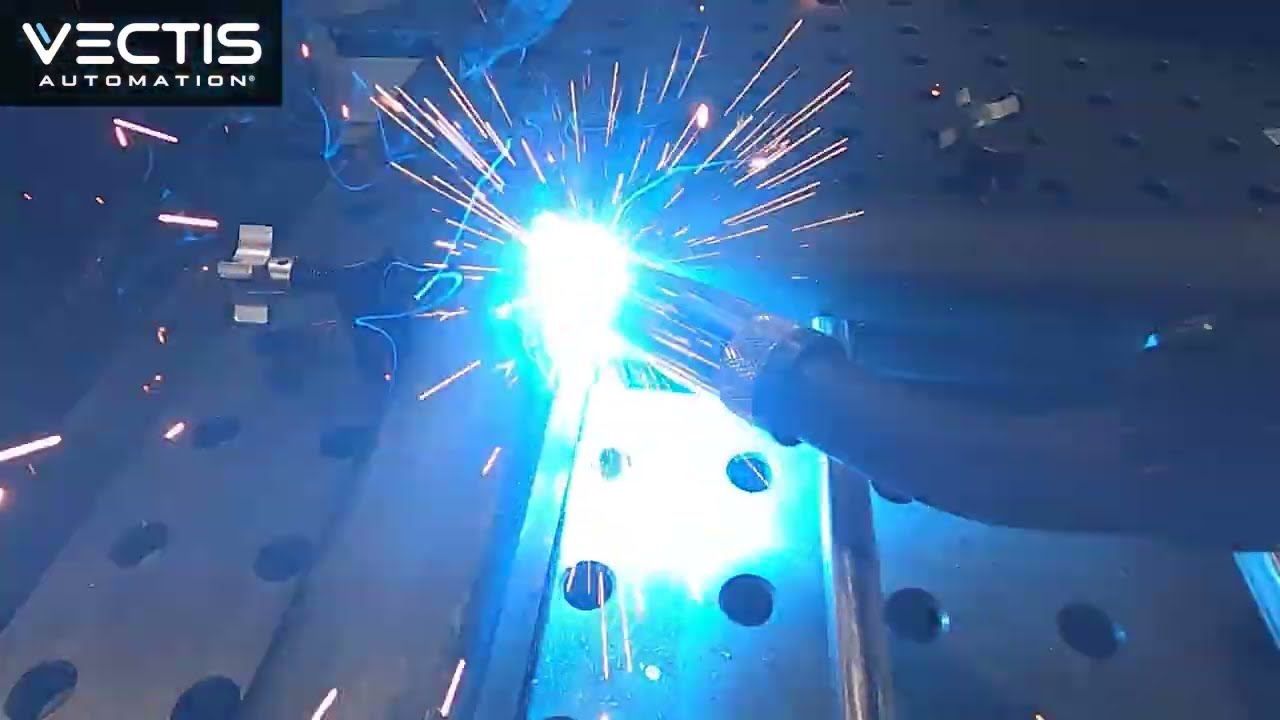 Handrail coupon welded on the Vectis for the NASCC structural steel show