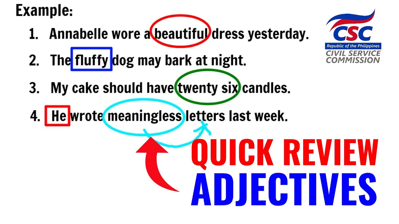 Adjectives | Verbal Ability