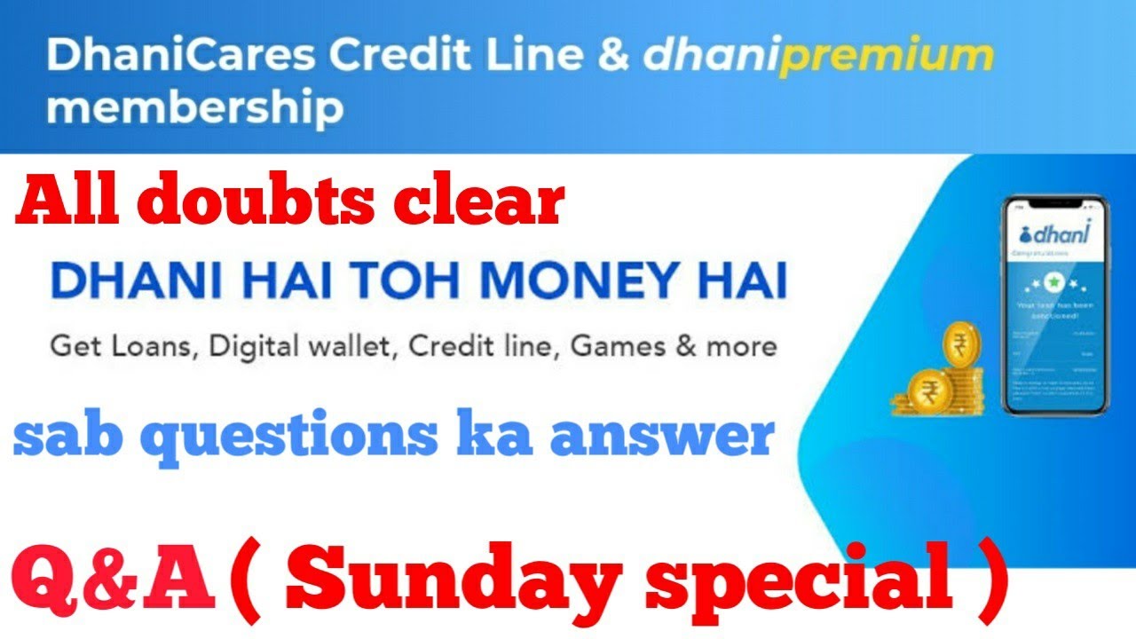 Dhani premium || Q&A || dhani pre approved credit line || dhani premium membership