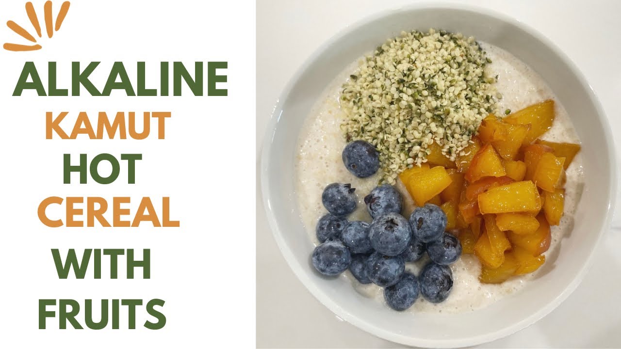 Delicious High Protein Kamut Hot Cereal Breakfast | Alkaline Vegan | Dr Sebi Approve Recipes