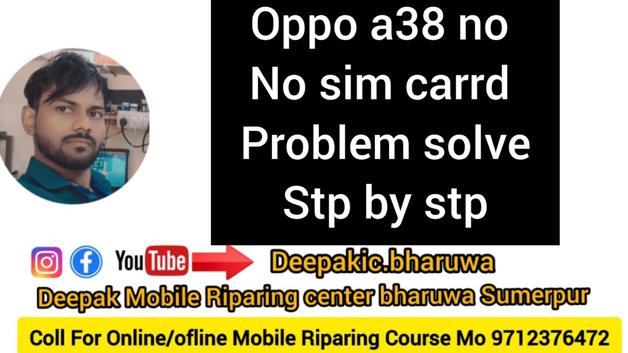 Oppo a38 a18 no sim card problem solve stp by stp