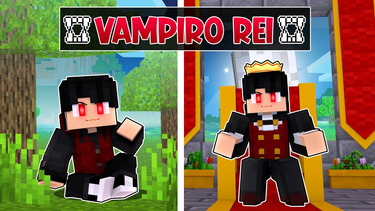 CRESCENDO como um VAMPIRO REI no Minecraft