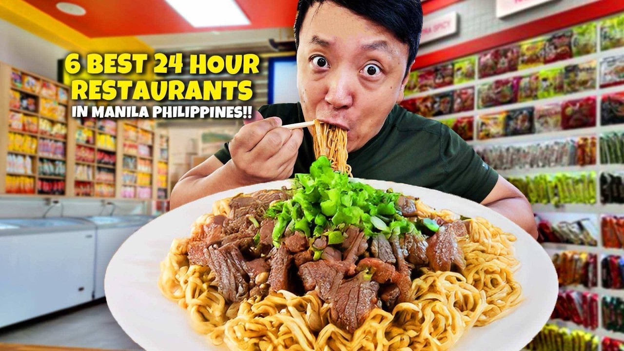 Top 6 BEST 24 Hour Restaurants in Manila Philippines Where You Can Eat ANYTIME!