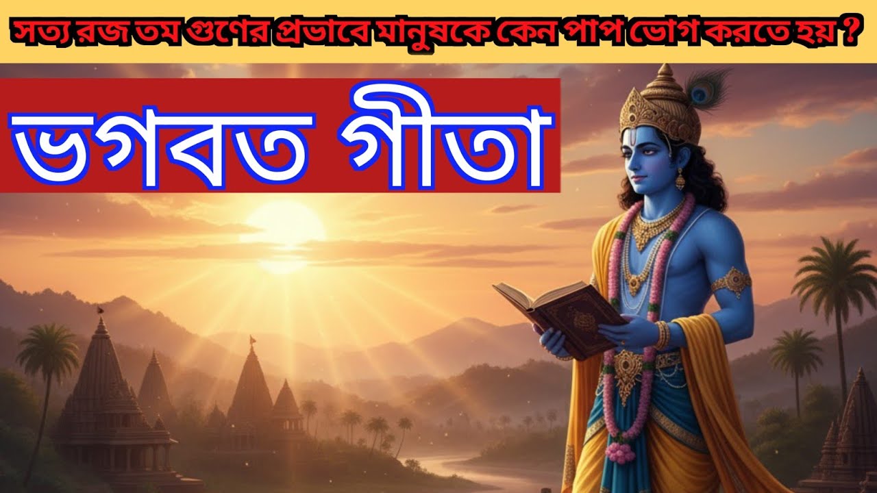 গীতা বলছে— সত্ত্ব, রজ, তম গুণ কেন মানুষকে পাপ ভোগ করায়? | Gita Explained 