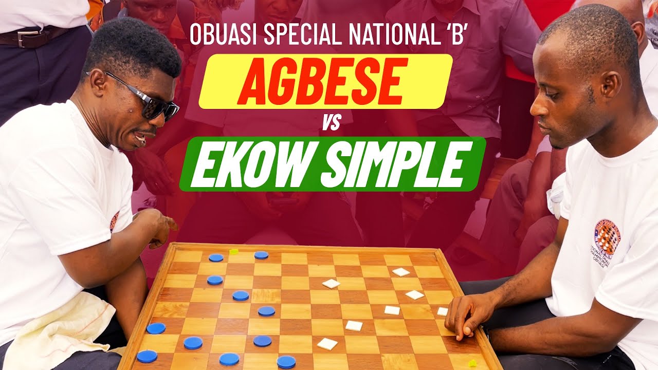 Agbese vs Ekow Simple - Obuasi Special National 'B' Draughts Competition - Group Stage