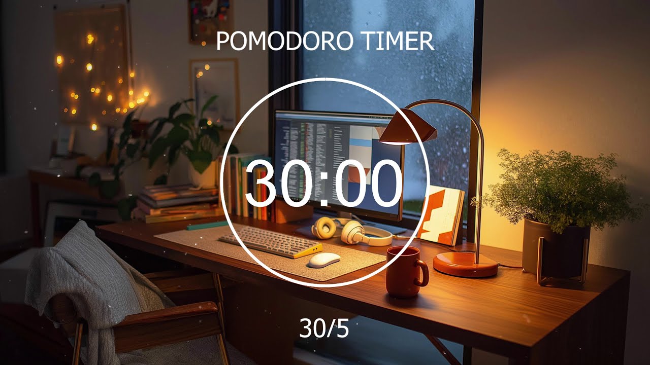 30/5 POMODORO TIMER 🌟Lofi Bgm 📚 For Anyone finding the Concentration ☕ Focus Station