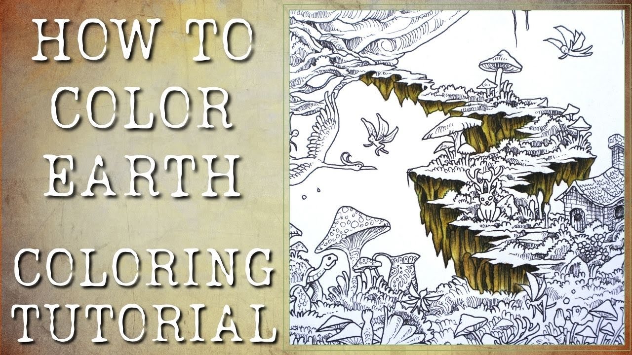 Mythomorphia | Kerby Rosanes | Earth tone Adult Coloring | Prismacolor