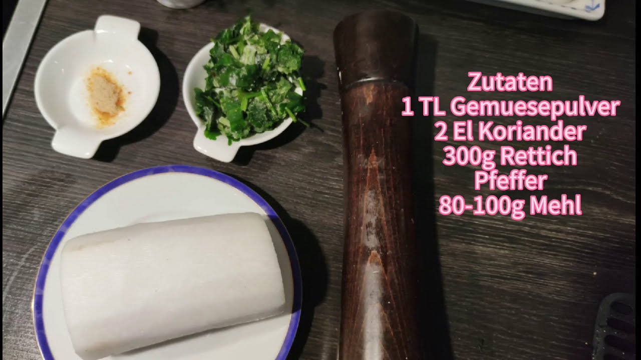 Vegane Gem&uuml;seb&auml;llchen I  5 Zutaten I Rettich mal anders I chinesische rezepte