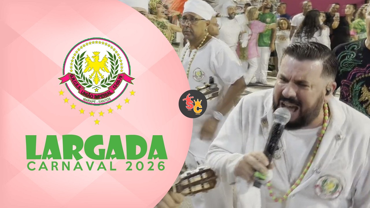 Largada do Desfile Oficial | Uni&atilde;o Imperial | Santos Carnaval 2026