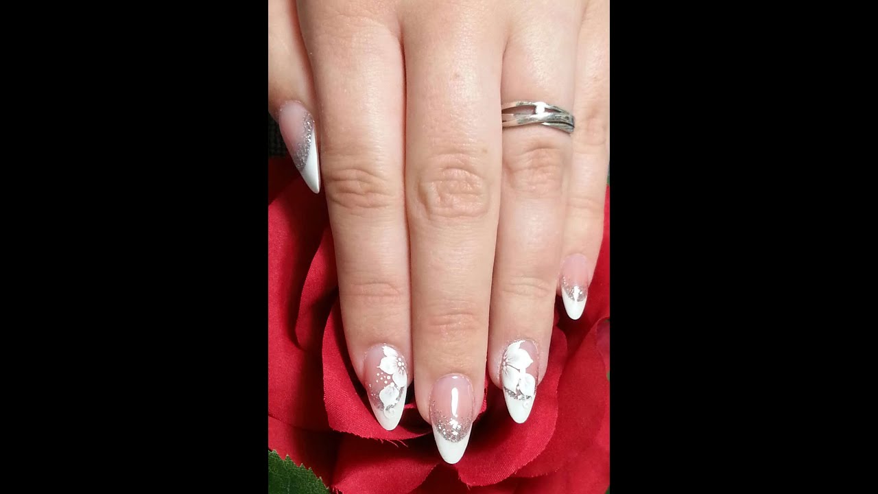 Schablonenverl&auml;ngerung mit der schwachen Hand - Mandelform-