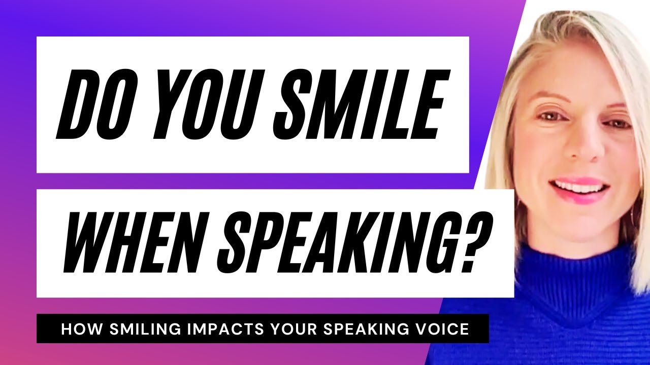How smiling impacts your speech. #publicspeaking #voicecoach #speakercoach #communicationskills