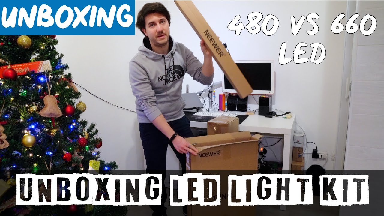 Video Light Kit Neewer 480 LED Vs 660 LED - Unboxing & Setup