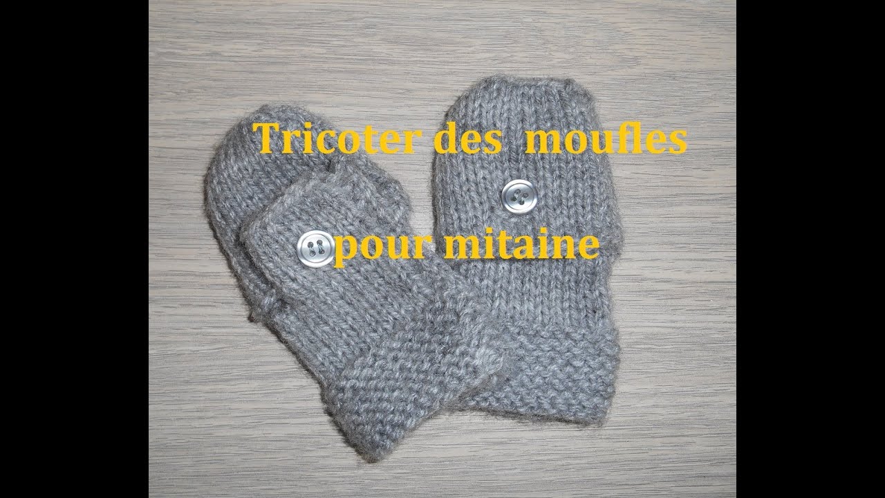 tricoter des moufles pour mitaine