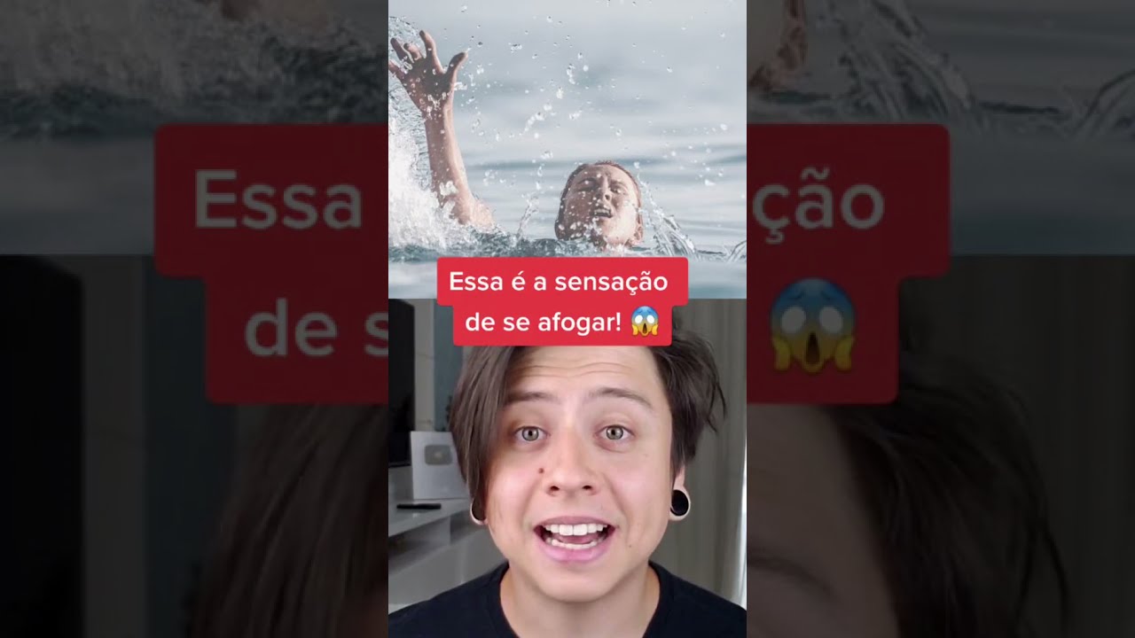 ESSA &Eacute; A SENSA&Ccedil;&Atilde;O DE SE AFOGAR! #Shorts