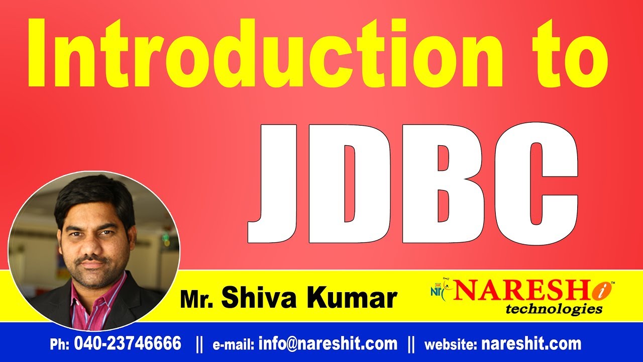 JDBC Tutorials | Introduction to JDBC | Advanced Java | Mr.Shiva Kumar