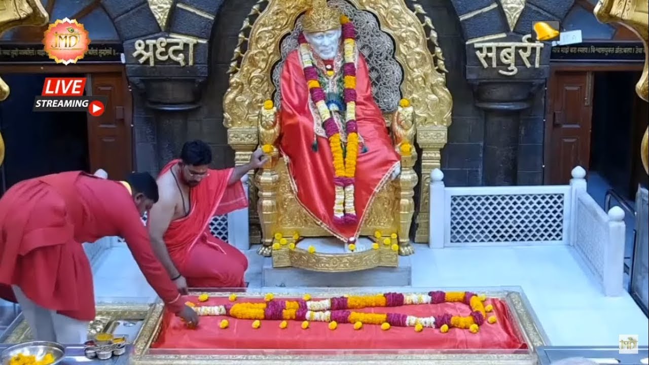 Live ,Shej Aarti I Shirdi Sai Baba Samadhi Temple I Sai Baba Live Aarti | Sai Mandir | Sai Baba Song