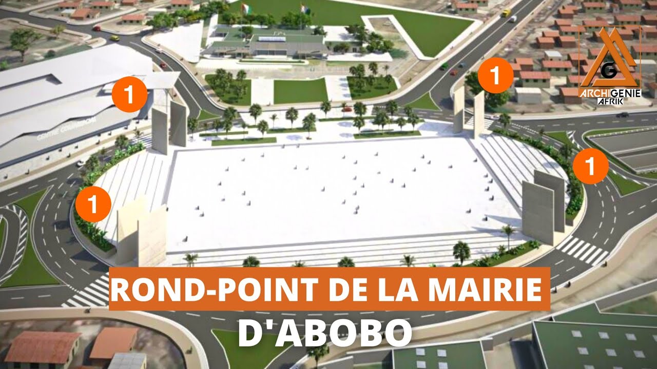 LE ROND-POINT DE LA MAIRIE D'ABOBO CÔTE D'IVOIRE 2023