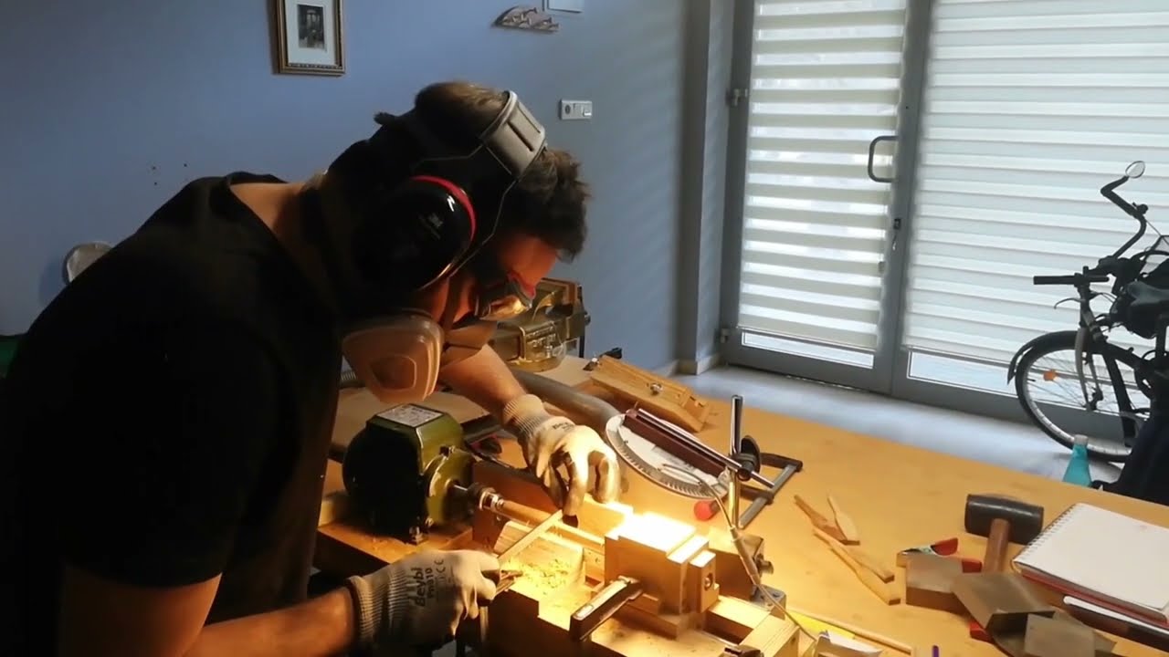 Making Kemençe Pegs with DIY Lathe