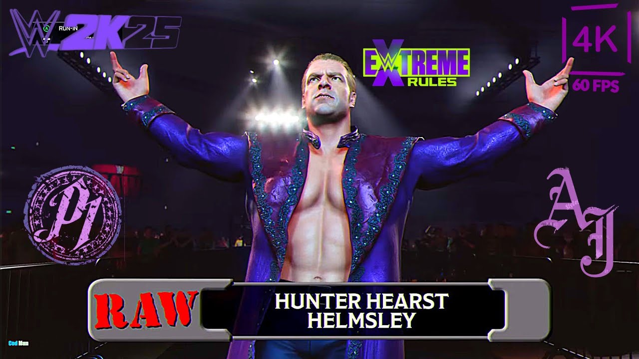 Эй Джей Стайлз против Хантера Херста Хелмсли | WWE 2K25 | Феноменальный | Матч по правилам Extrem...