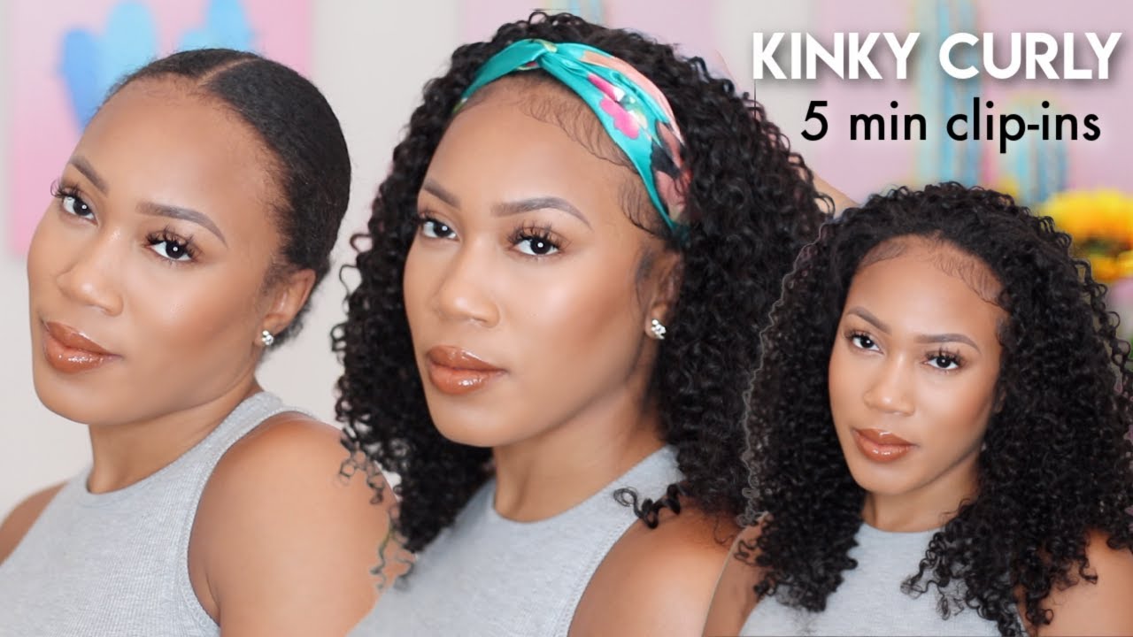 KINKY CURLY HAIR TRANSFORMATION ON TYPE 4 HAIR ft BETTER LENGTH CLIP INS