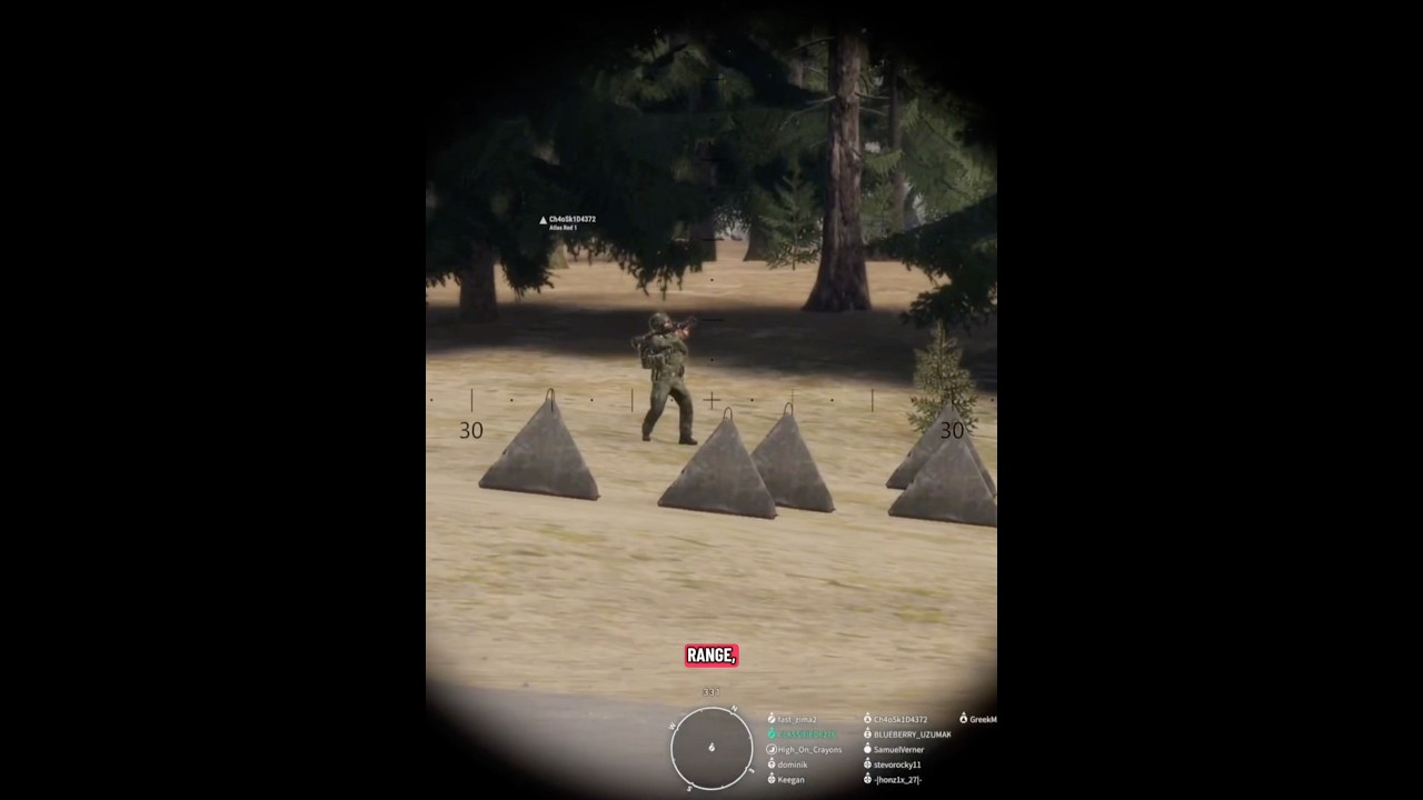 Range : 109 and 16 #armareforger #armareforgerclips #gamingshorts #gamingclips #ps5gaming